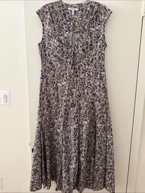 Derek Lamb 10 Crosby Floral Cotton Midi Dress